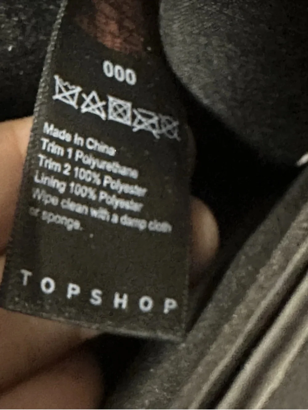 Topshop Black/Gold Panther Detail Crossbody Bag Handbag  Faux Leather